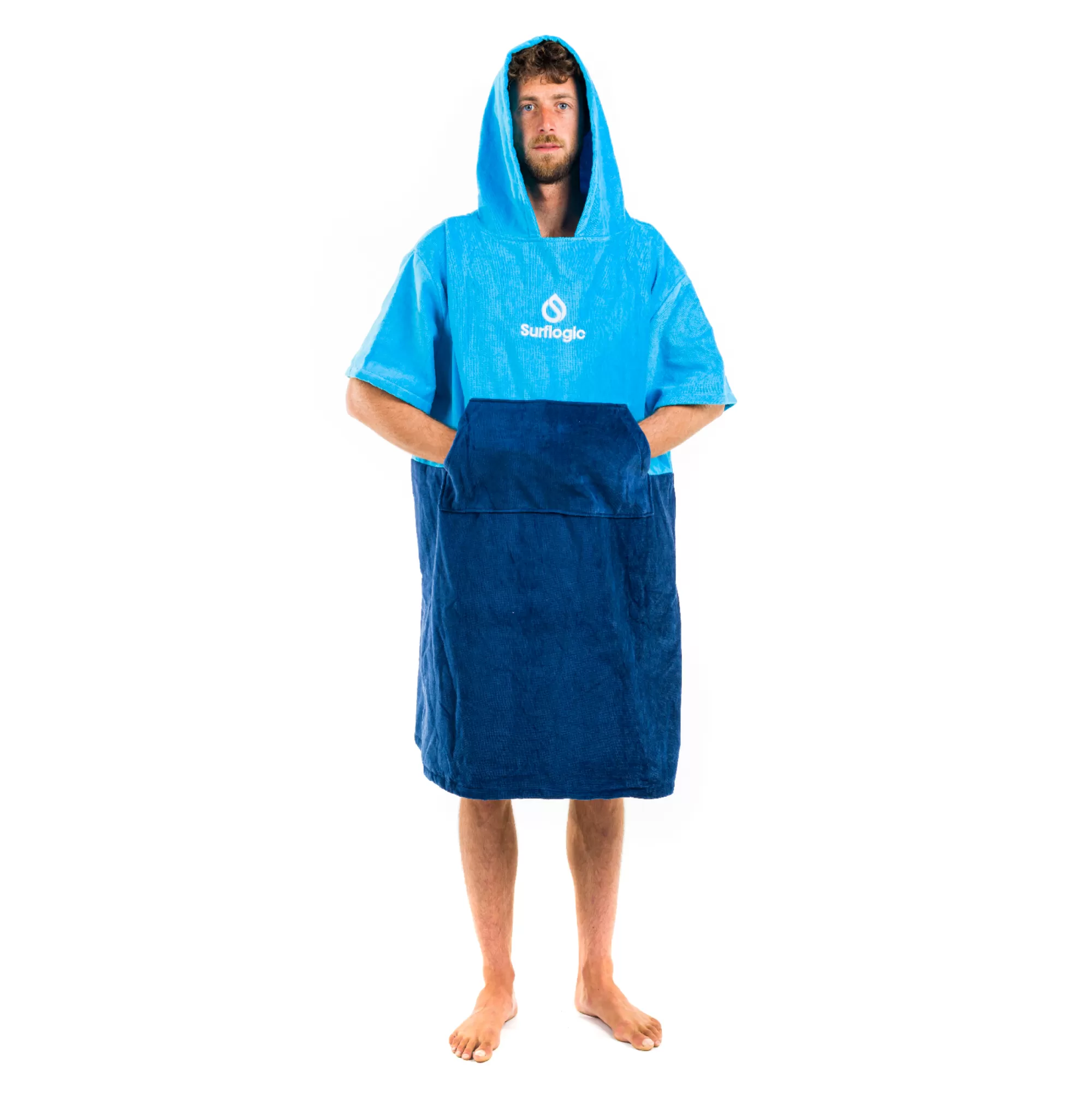 Surflogic Ponchos>Poncho Cyan & Marine