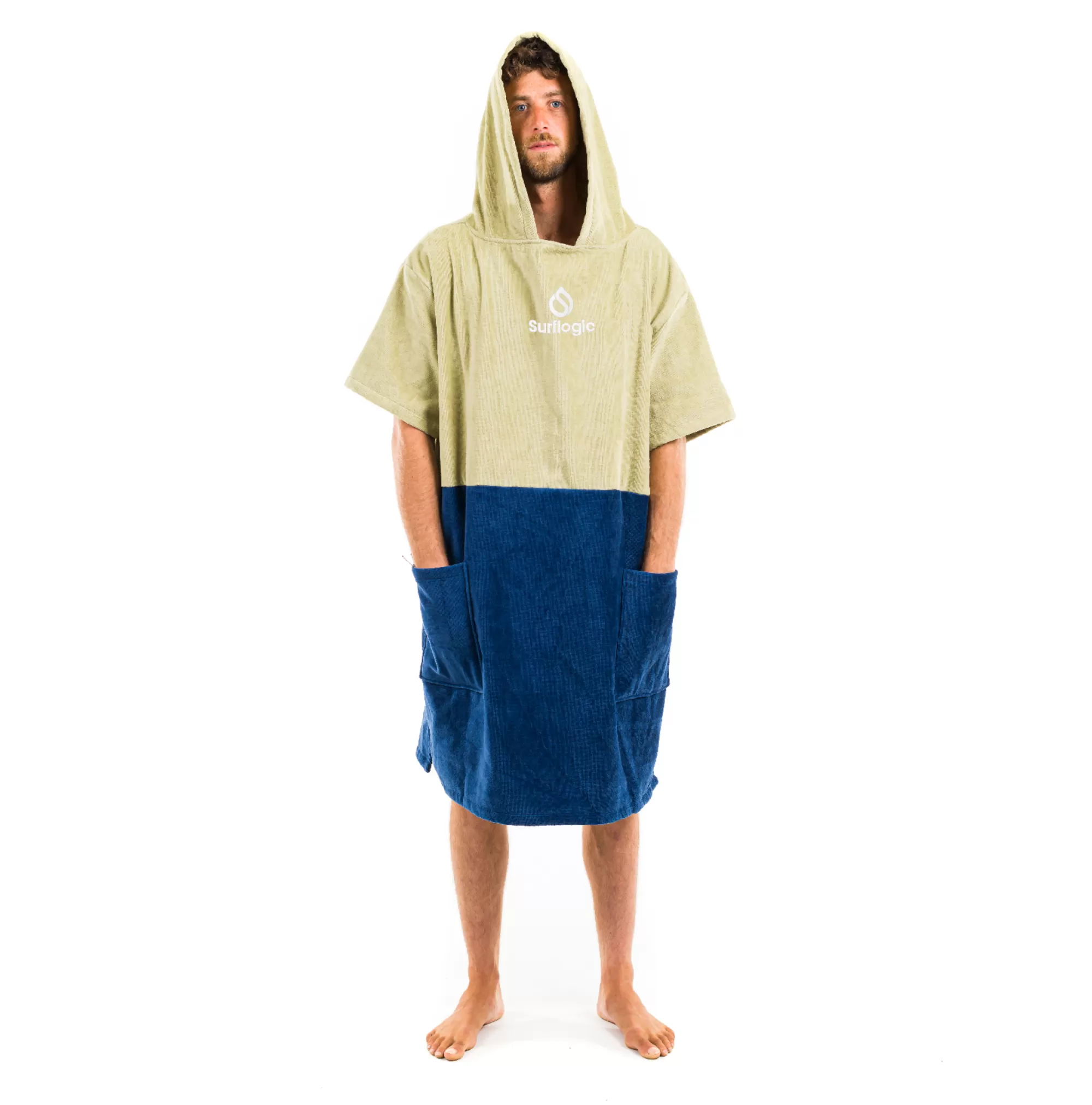 Surflogic Ponchos>Poncho Khaki & Marine