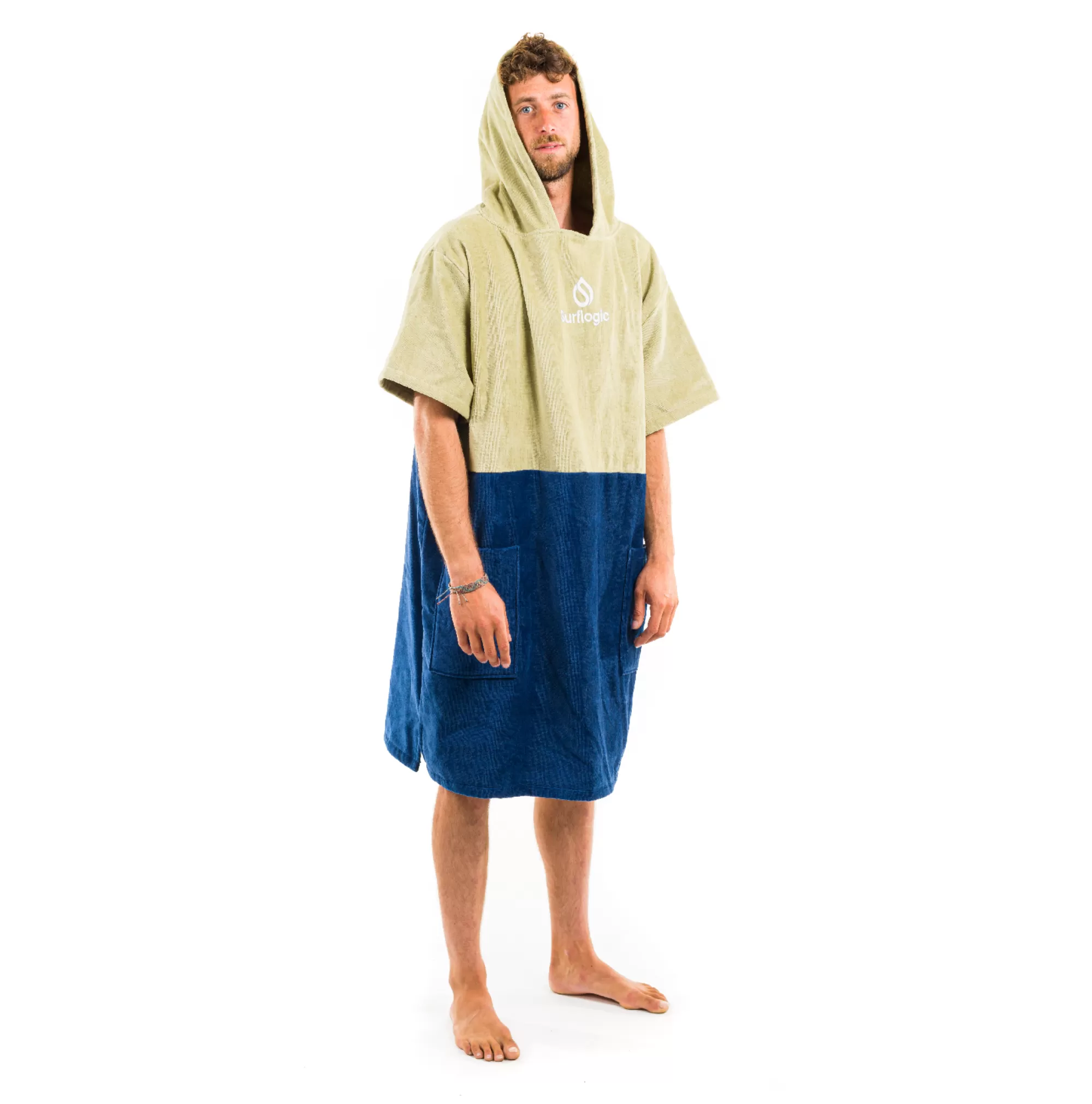 Surflogic Ponchos>Poncho Khaki & Marine