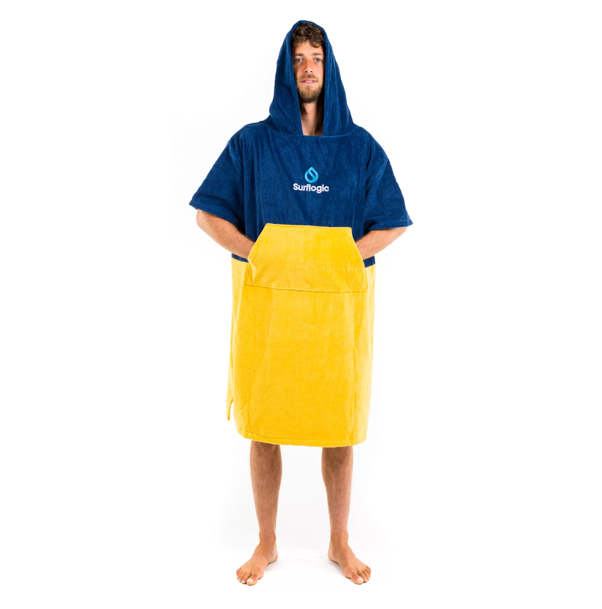 Surflogic Ponchos>Poncho Marine & Beige