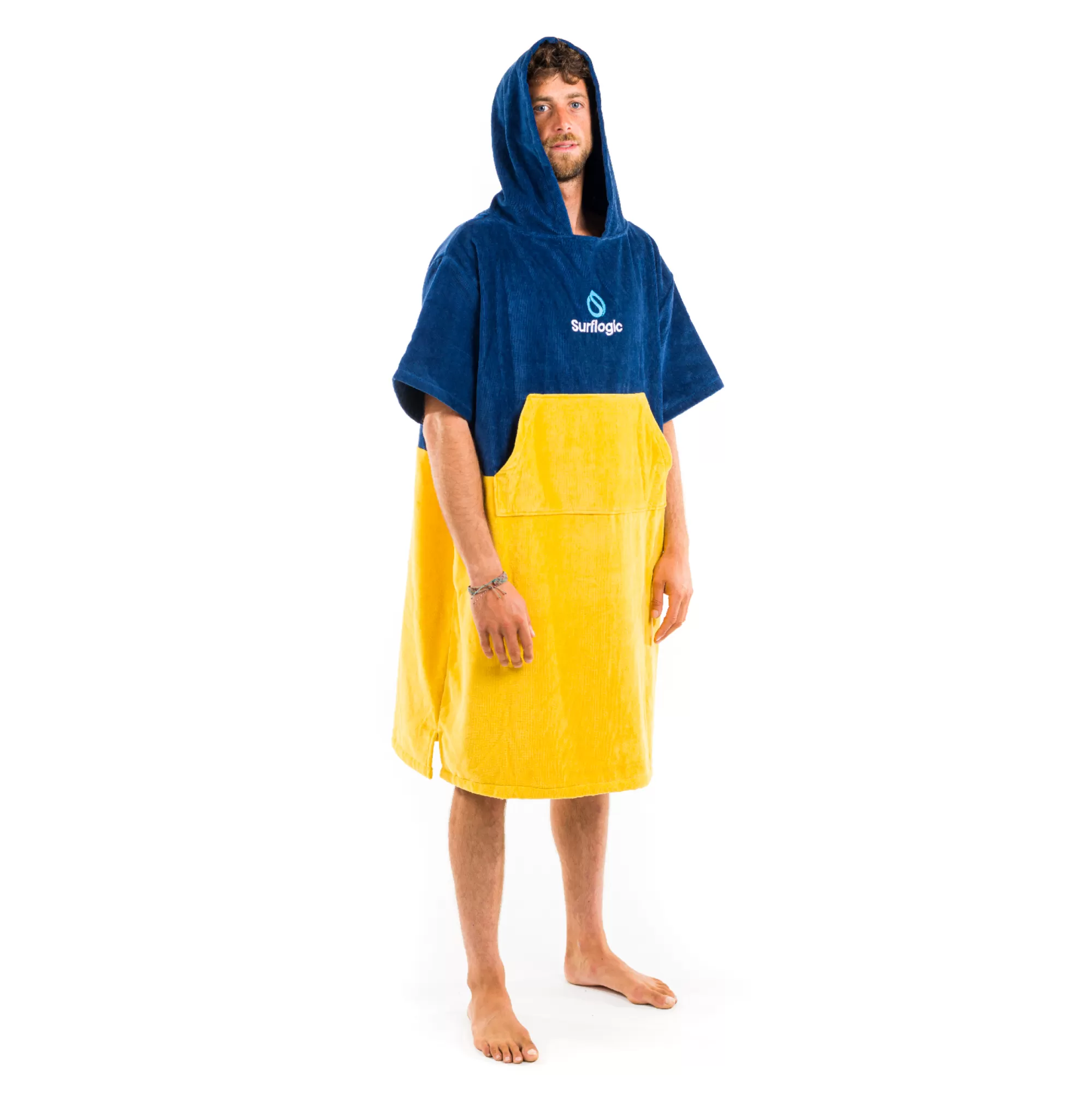 Surflogic Ponchos>Poncho Marine & Beige