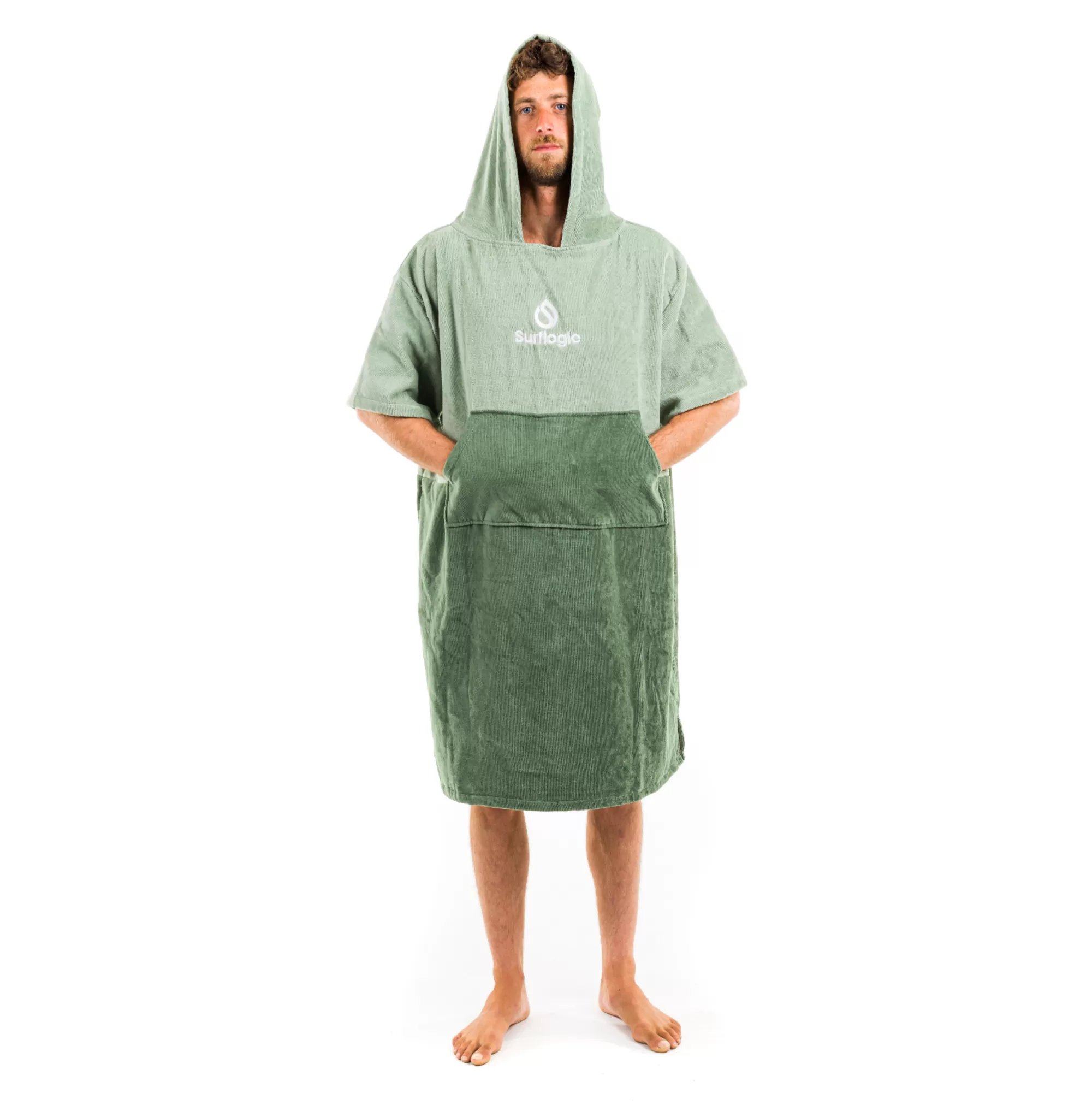 Surflogic Ponchos>Poncho Vert & Olive