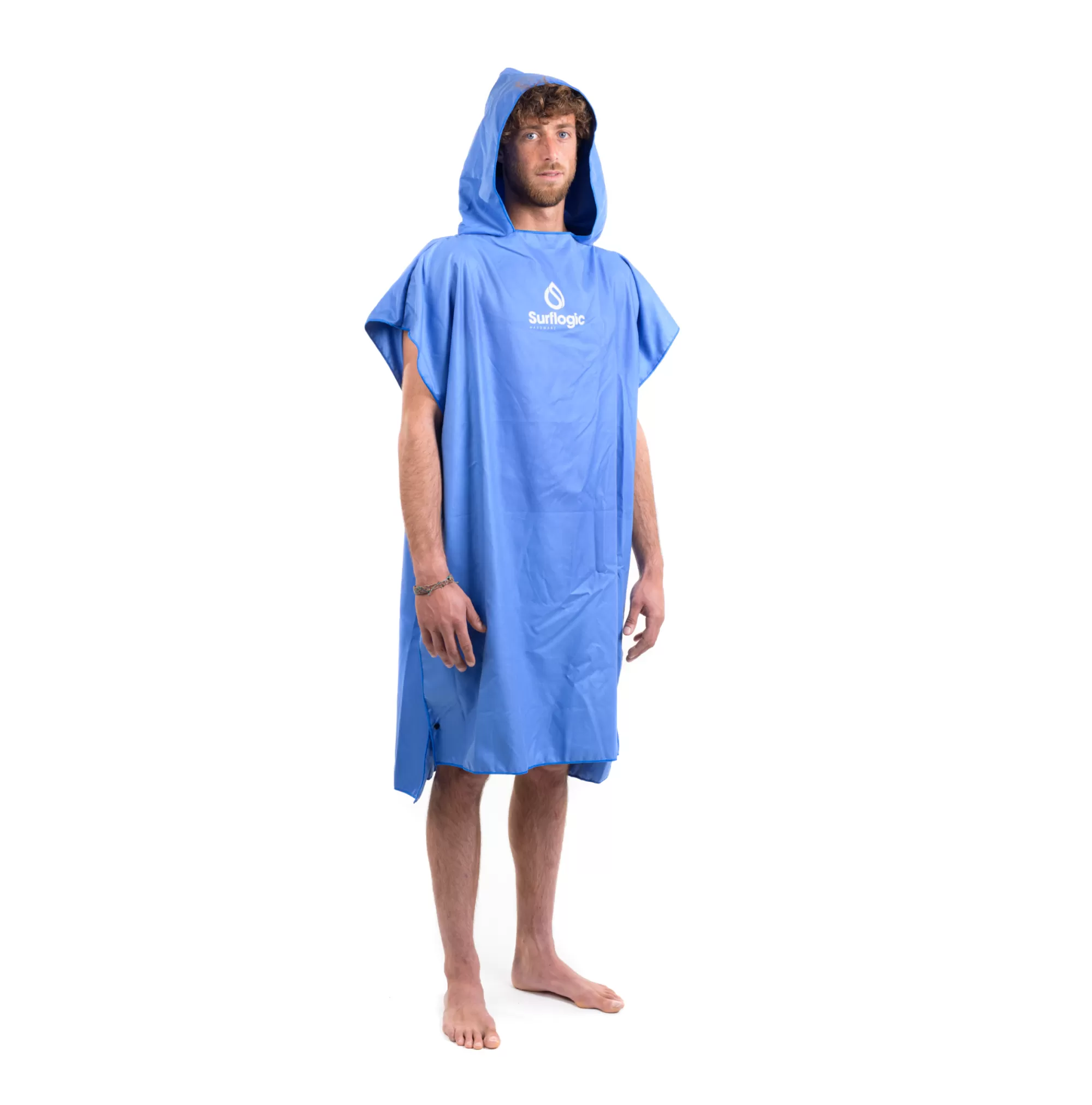 Surflogic Ponchos>Quick-Dry Poncho Microfibre Bleu